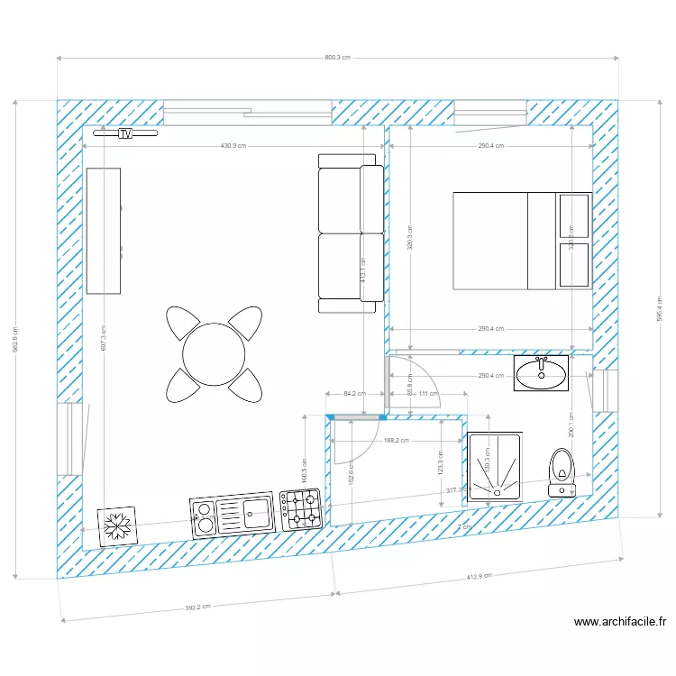 J SEB BLANC VARIANTE 2. Plan de 