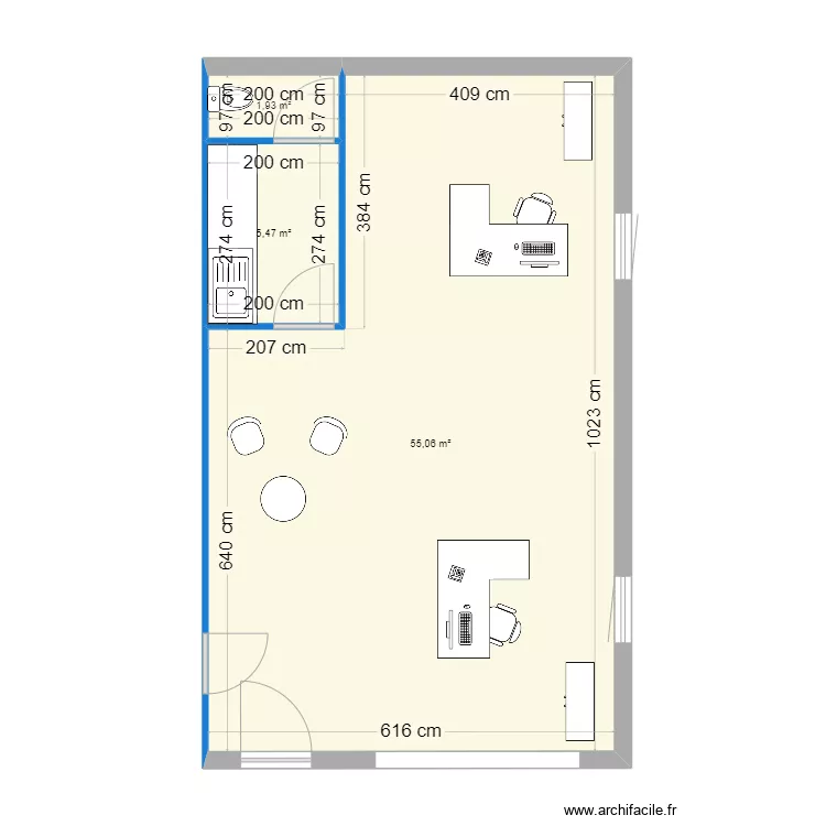 PLAN BUREAUX - BCS. Plan de 