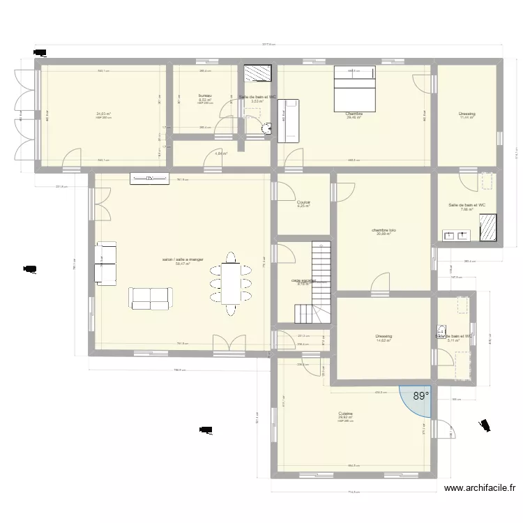 plan avec cameras. Plan de 