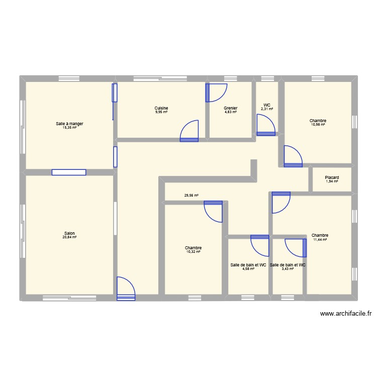 Maison v3. Plan de 0 pièce et 0 m2 Maison v3. Plan de 0 pièce et 0 m2