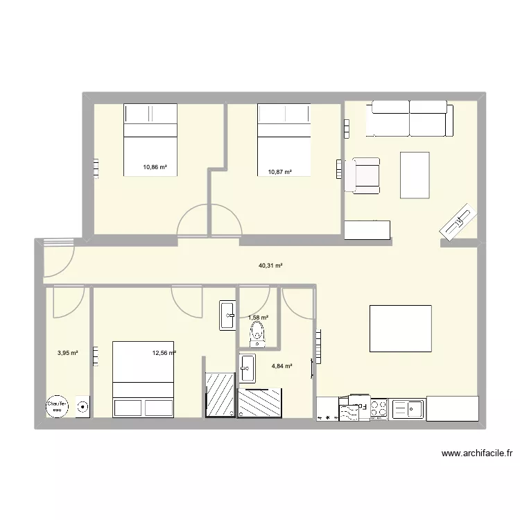 Jé. Plan de 7 et 134 m² Jé. Plan de 7 et 134 m²