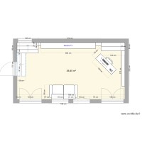 Plan RDC pièce de vie Saint Paul