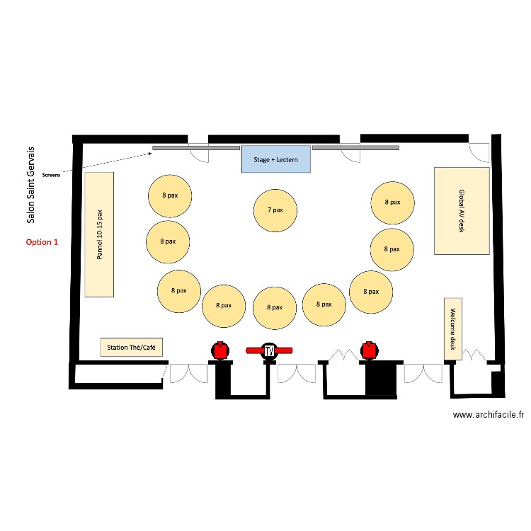 IFPMA. Plan de 0 pièce et 0 m2