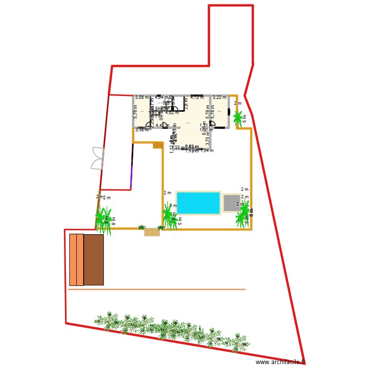 TAO CASA. Plan de 6 pièces et 119 m2