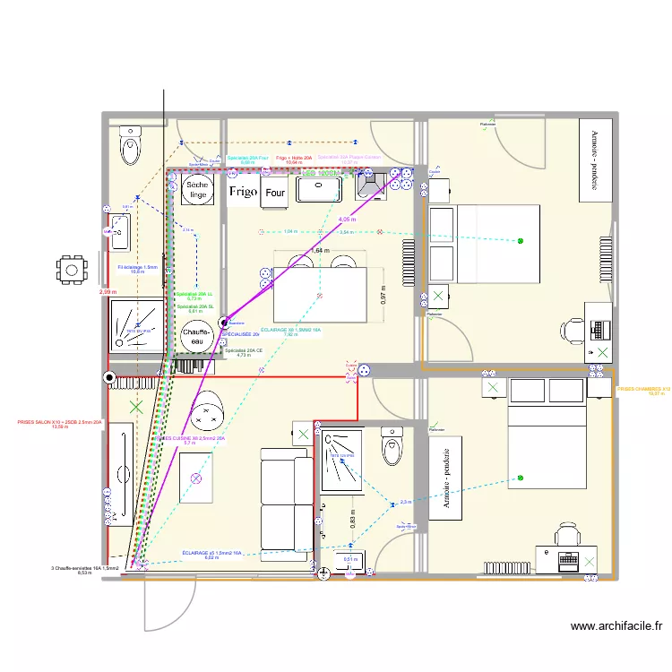 Pessac. Plan de 8 et 67 m² Pessac. Plan de 8 et 67 m²