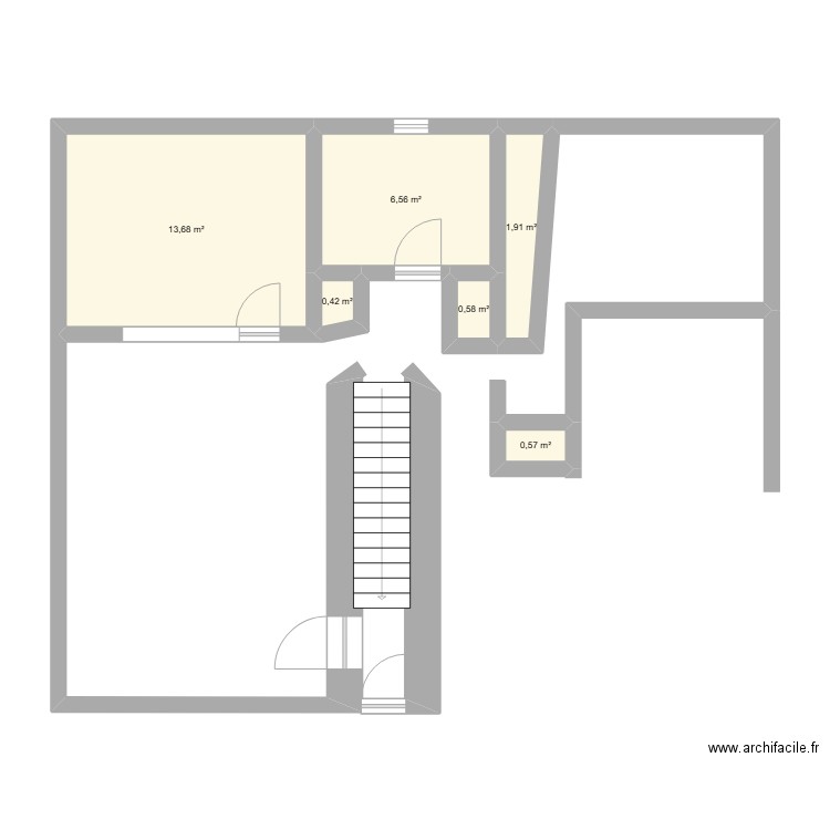 GRANDE CHARMILLE 2. Plan de 6 pièces et 24 m2