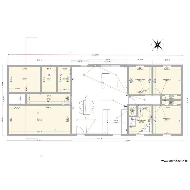 Maison en Tt. Plan de 