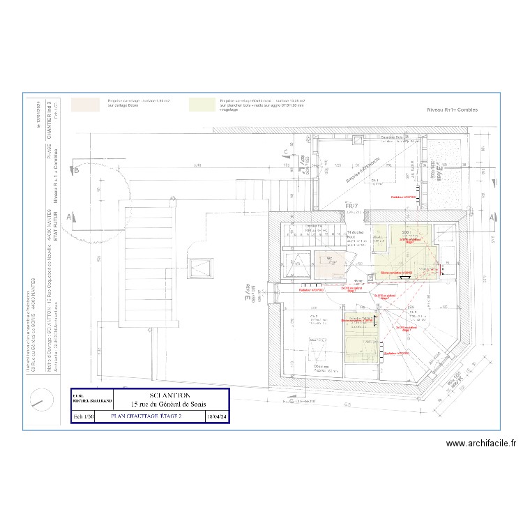 PLAN CHAUFFAGE  ETAGE 2. Plan de 0 pièce et 0 m2