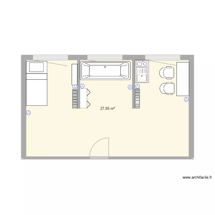 FRED59BERRY. Plan de 1  et 28 m²