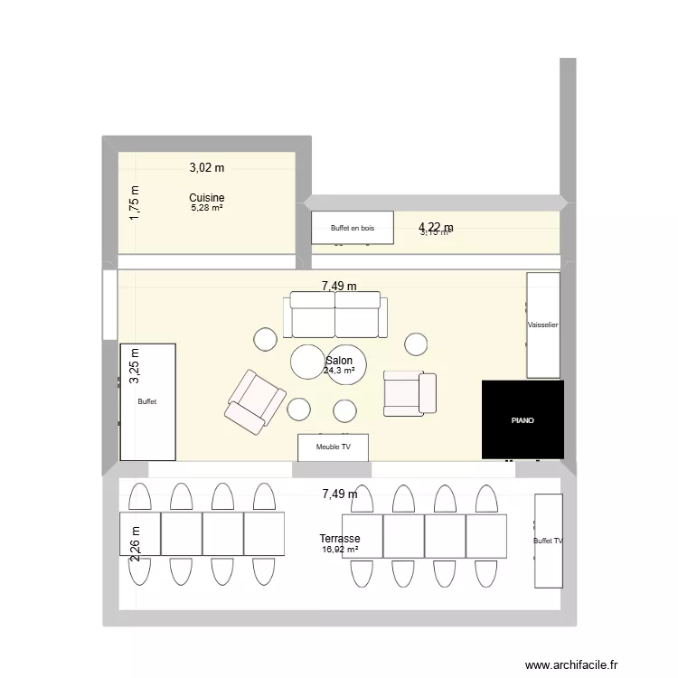 Miti GP 2026 - caravelle 8 &egrave;me. Plan de 4  et 50 m²