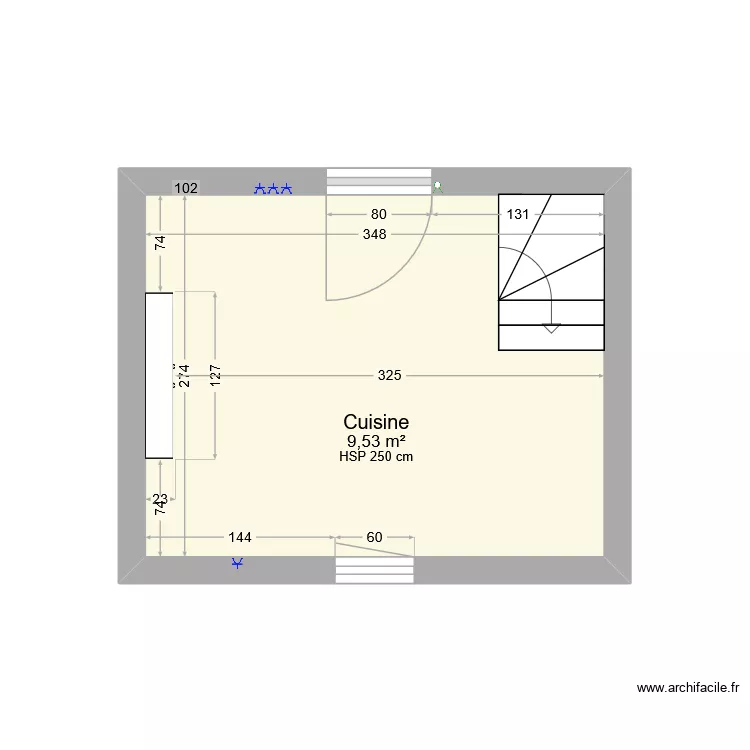 Test. Plan de 1  et 10 m²