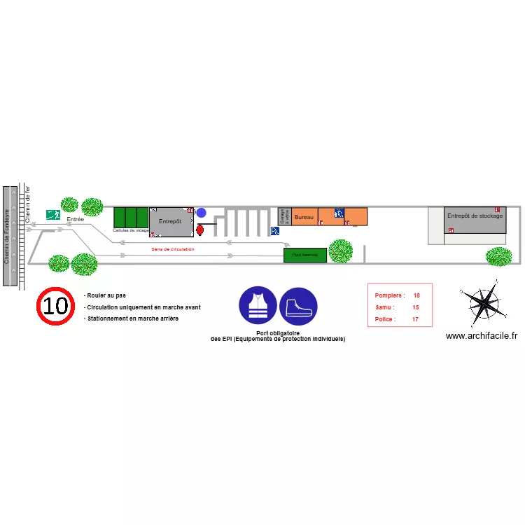 Plan Fondeyre r&eacute;ponse A0. Plan de 