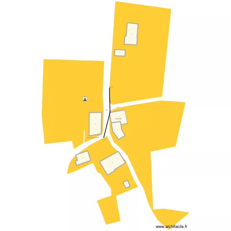 plan de masse. Plan de 8 Pièces et 877 m² plan de masse. Plan de 8 Pièces et 877 m²