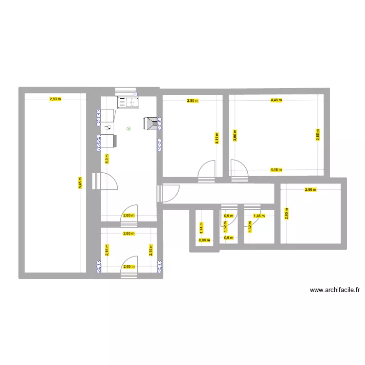 Level 0. Plan de 6 et 60 m² Level 0. Plan de 6 et 60 m²