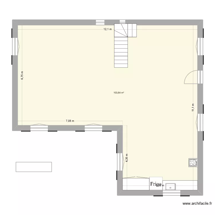 Maison la Carrière, 1. Plan de 1 et 104 m² Maison la Carrière, 1. Plan de 1 et 104 m²
