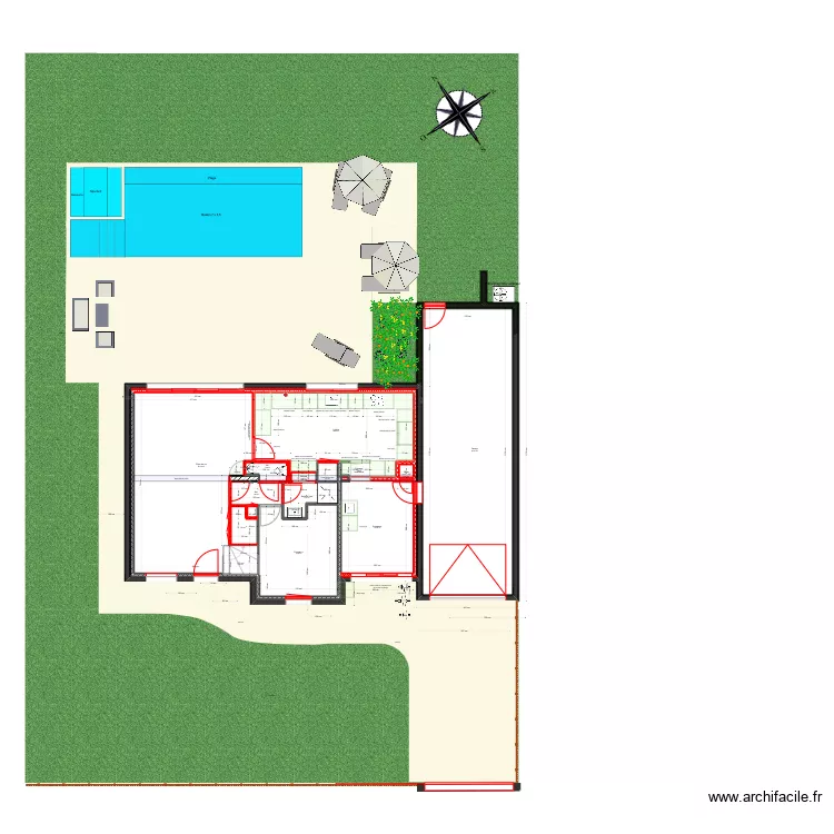 ARNOULD TERRASSE PISCINE. Plan de ARNOULD TERRASSE PISCINE. Plan de