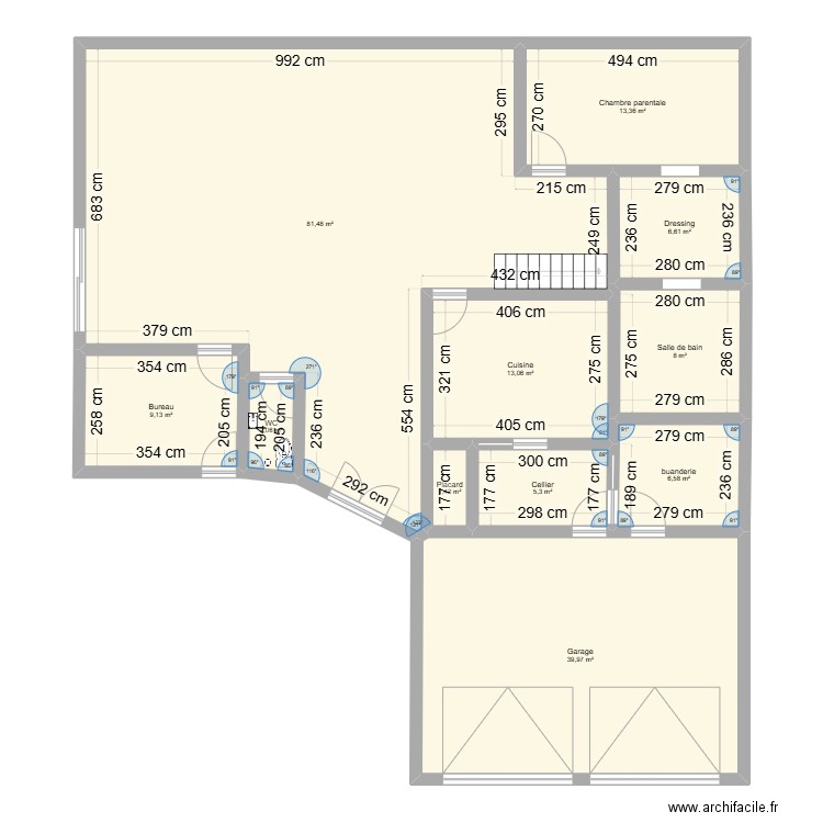 maison. Plan de 0 pièce et 0 m2