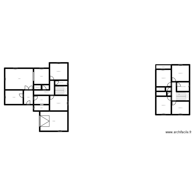 Scaprim 14 chataigniers Rochemaure. Plan de 25 pièces et 207 m2