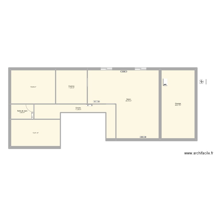 GRUSON. Plan de 0 pièce et 0 m2