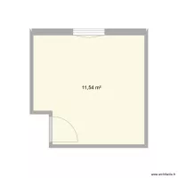 Plan chambre Lina, projet fictif intervention collège