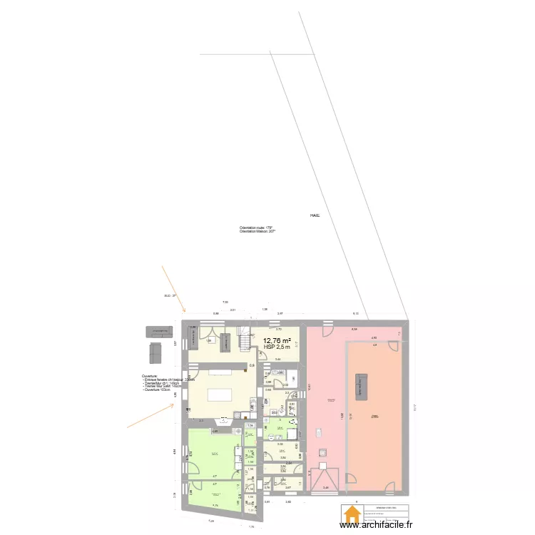 Remoray RdC Projet 4. Plan de 21 Pièces et 250 m² Remoray RdC Projet 4. Plan de 21 Pièces et 250 m²