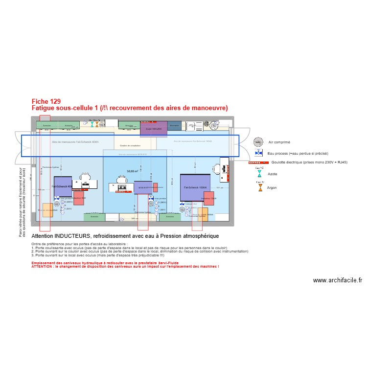 Fatigue: Sous-cellule 1 V5. Plan de 1 pièce et 59 m2