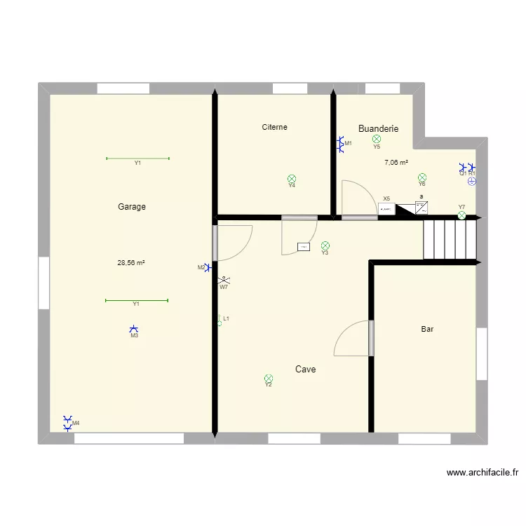 Caves. Plan de 