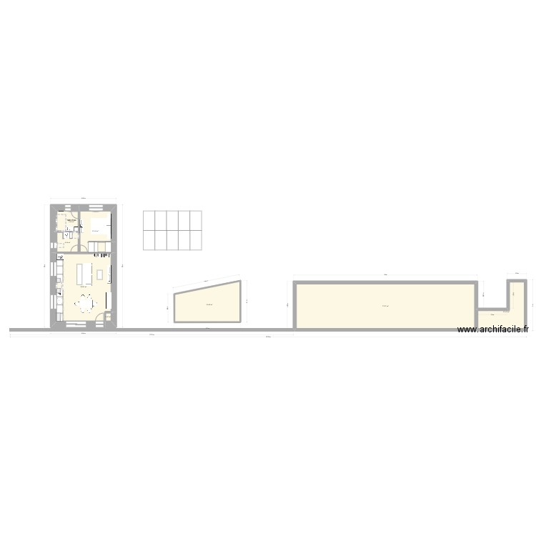 EXTENSION MAMAN. Plan de 8 pièces et 167 m2