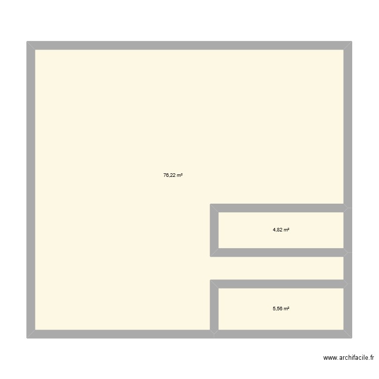 jsp. Plan de 3 pièces et 87 m2
