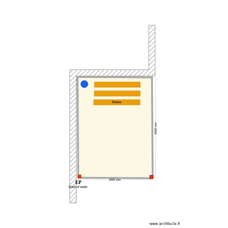 daniel huffman. Plan de 1 pièce et 11 m2