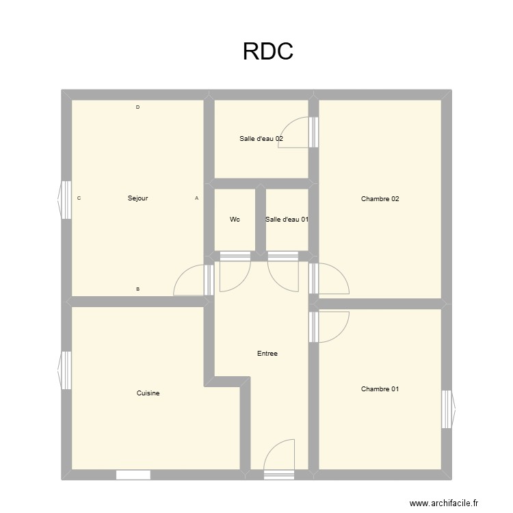 350602339. Plan de 8 pièces et 85 m2