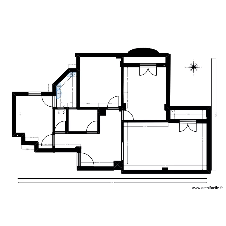 my home. Plan de 2  et 25 m²