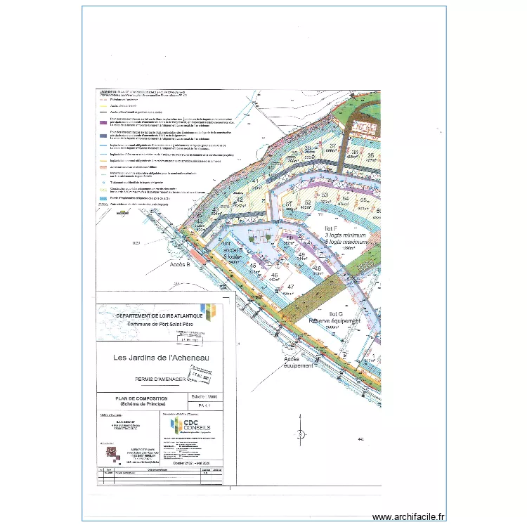 plan masse ilot b. Plan de plan masse ilot b. Plan de