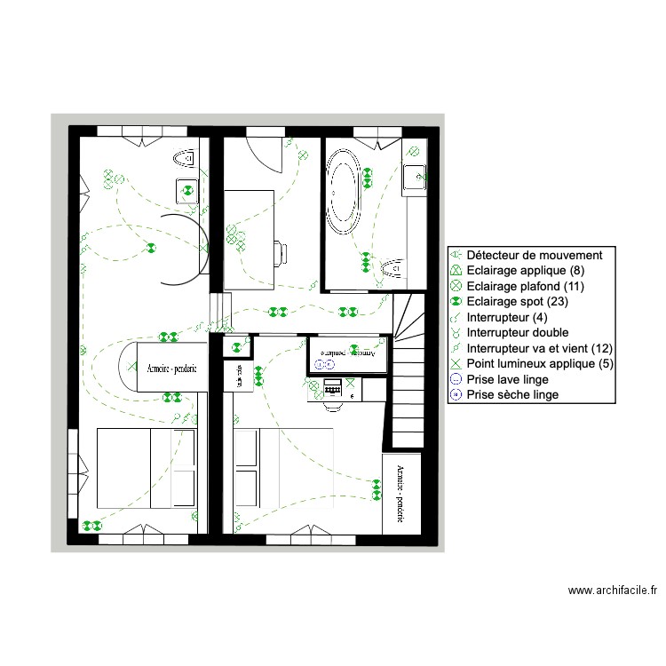 Lorie R+1. Plan de 0 pièce et 0 m2