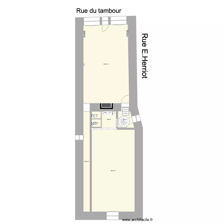 Ecole. Plan de 7 et 129 m² Ecole. Plan de 7 et 129 m²