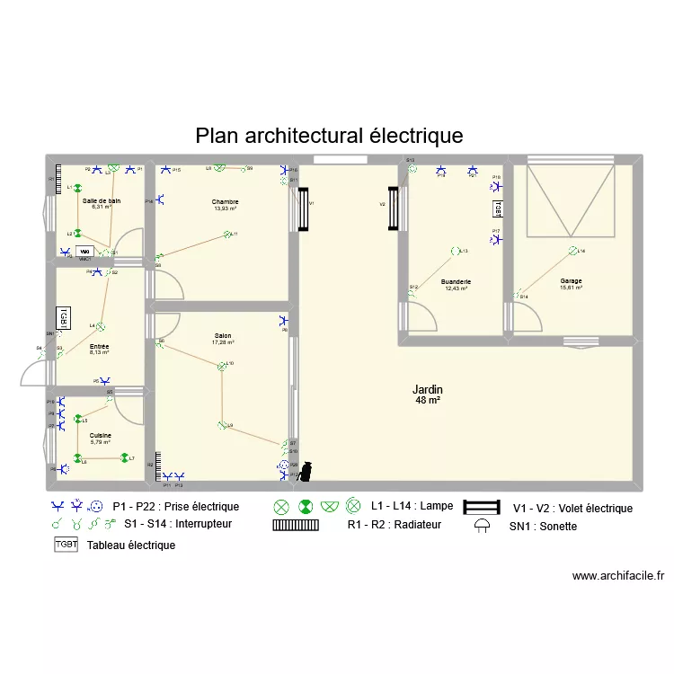 Meunier Habitat 2026. Plan de 8  et 127 m²