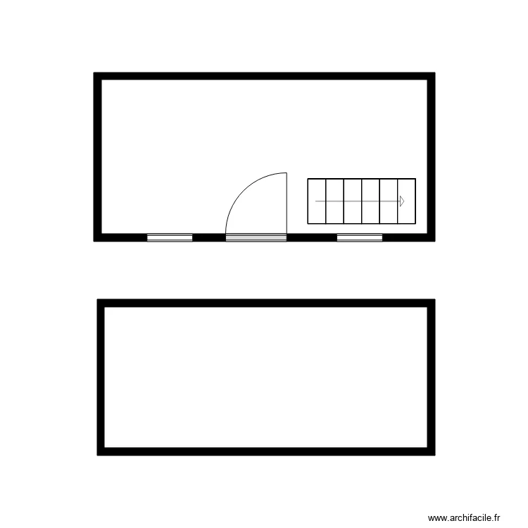 SARAZIN maison. Plan de 