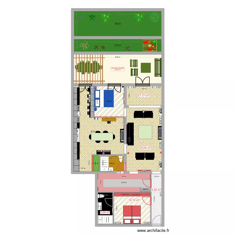 131 POMPE 27. Plan de 13  et 170 m²