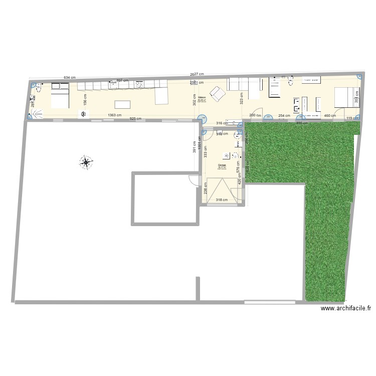 VERSION FINALE 2. Plan de 2 pièces et 101 m2