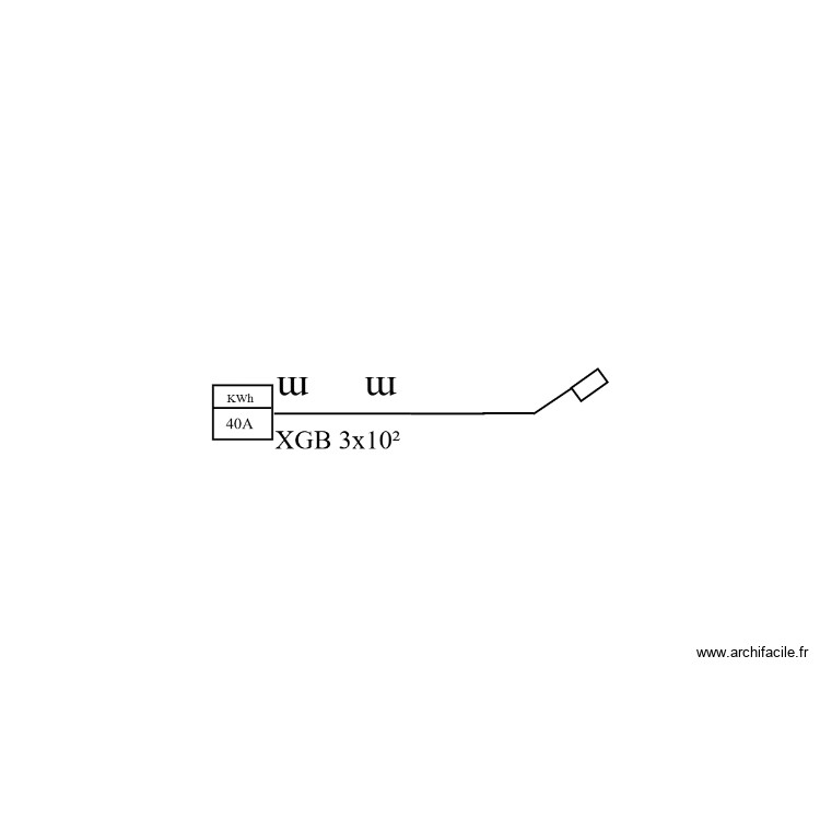 Plan Unifilaire P. Plan de 0 pièce et 0 m2