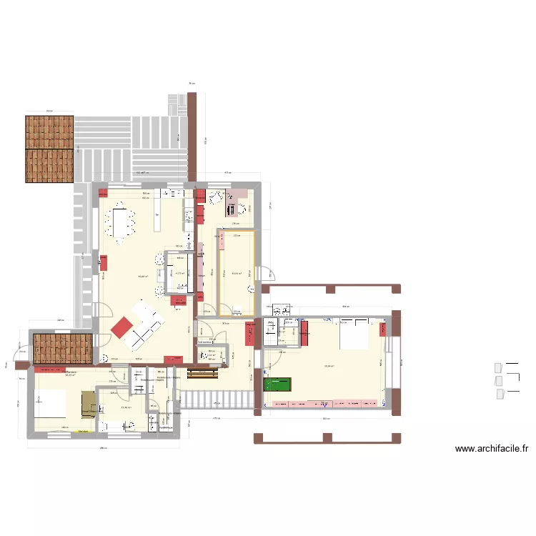 Projet 2-6 + prises hangar. Plan de 