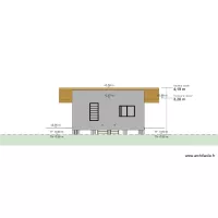 Plan maison 1 pan