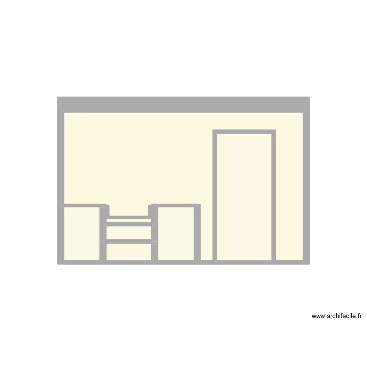 Cuisine nord. Plan de 6  et 9 m²