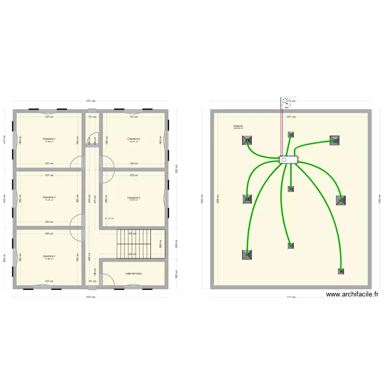 Sévagamy Etage avec Plafond. Plan de 8 et 244 m² Sévagamy Etage avec Plafond. Plan de 8 et 244 m²