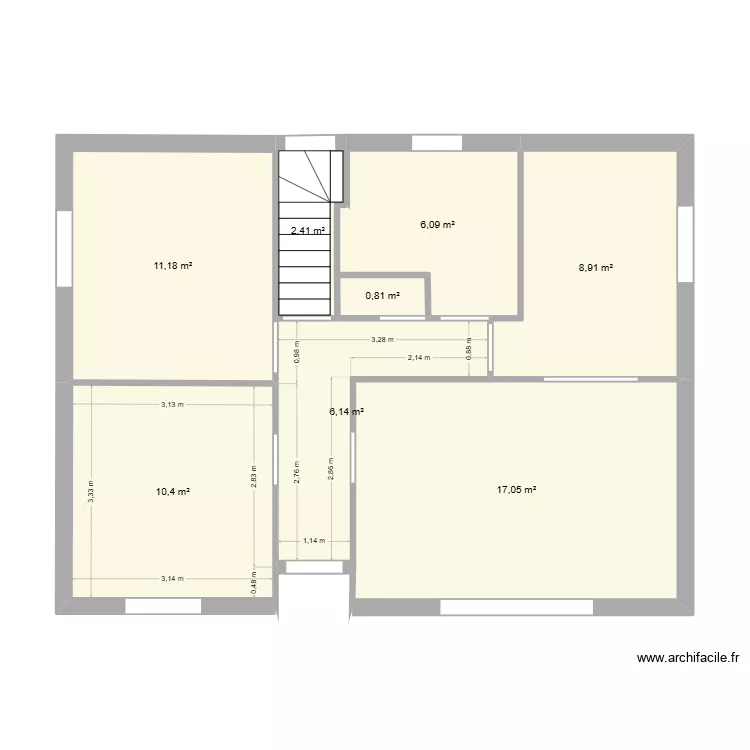 Niveau 1. Plan de 8 et 63 m² Niveau 1. Plan de 8 et 63 m²