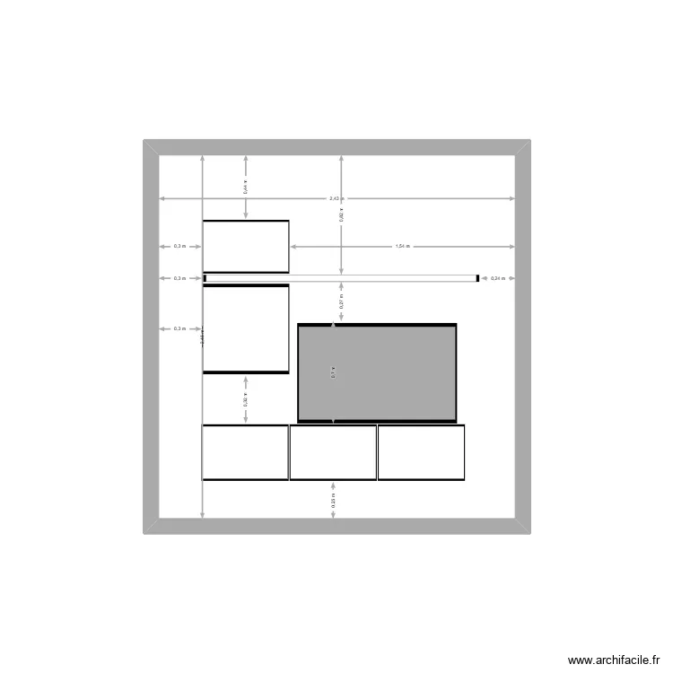 TV Clamart. Plan de 1 Pièce et 6 m² TV Clamart. Plan de 1 Pièce et 6 m²