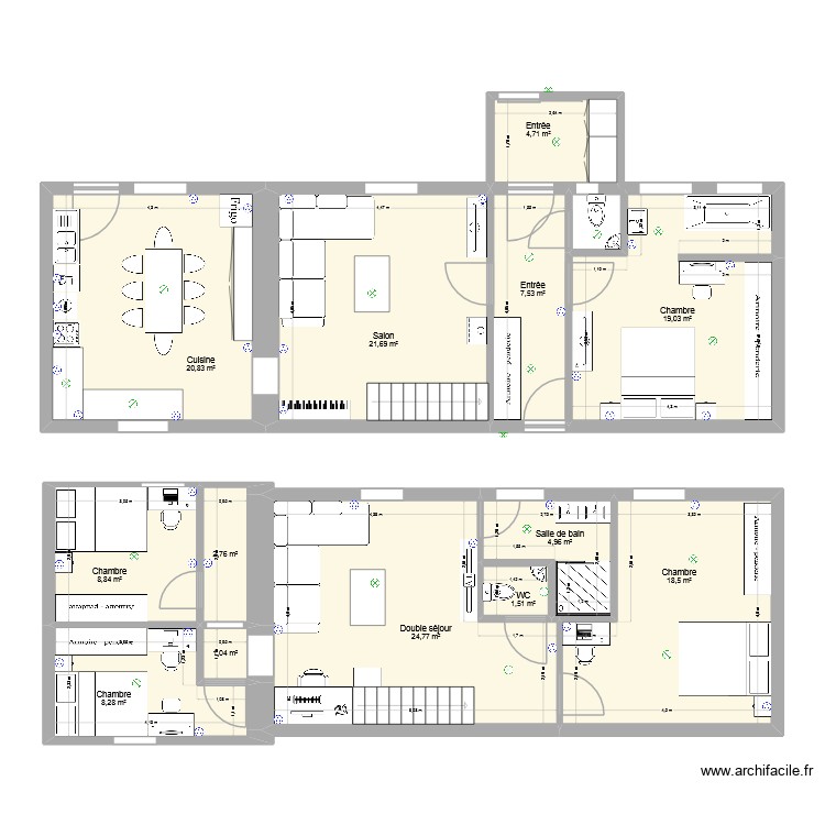 projet 5. Plan de 0 pièce et 0 m2