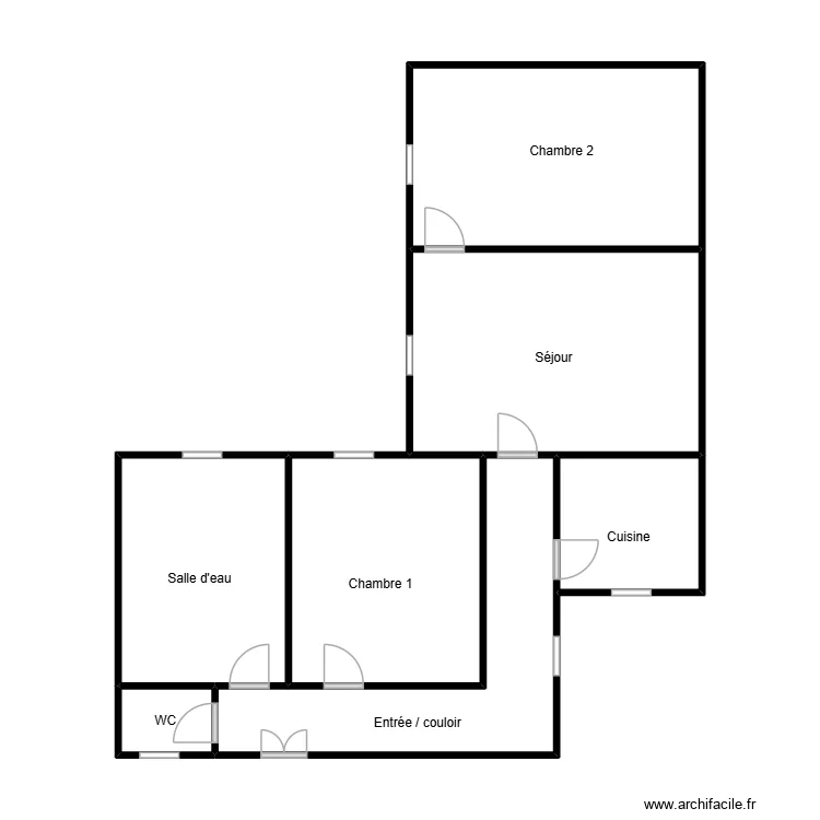 Plan ISABELLE. Plan de 7 Pièces et 60 m²