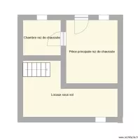 rez de chaussée avant  et sous sol arrière