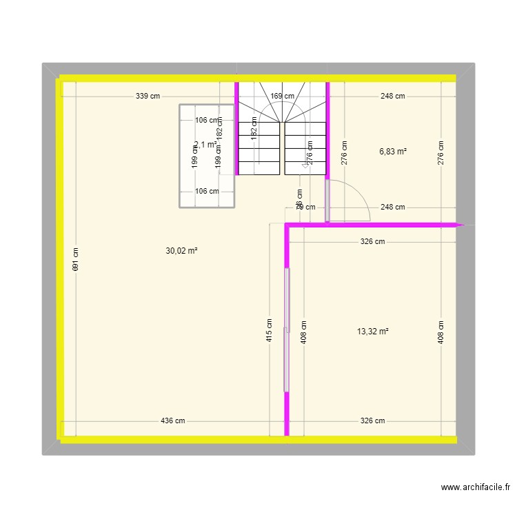 Mouilleron Nancy. Plan de 13 pièces et 156 m2